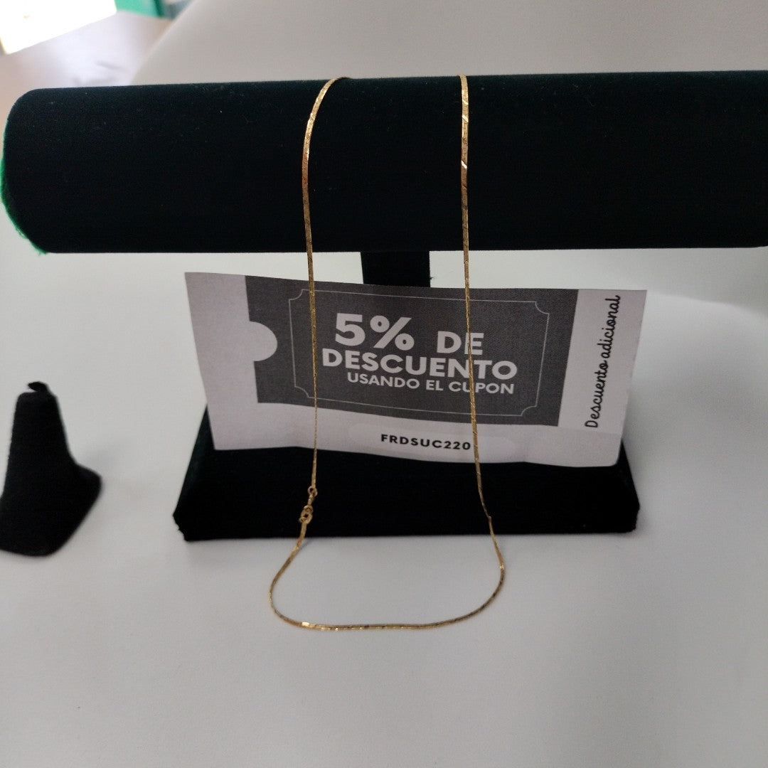 CADENA. ORO. 14 K 2.4 GRMS (SEMINUEVO)