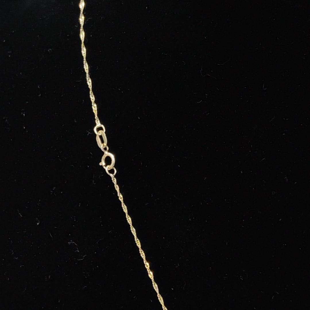 DIJE,GARGANTILLA ORO,ORO COMBINADO 14 K 1,50 GRMS (SEMINUEVO)