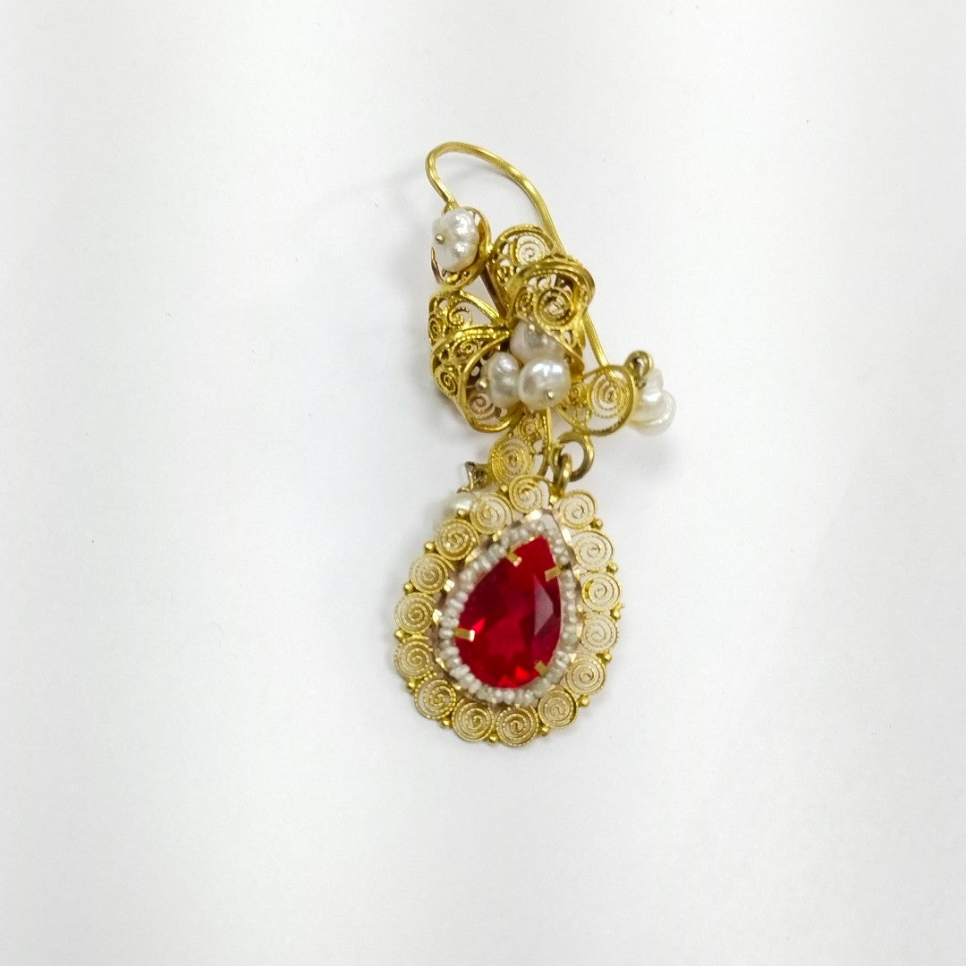 ARETES PAR ORO 10 K 13,90 GRMS (SEMINUEVO)