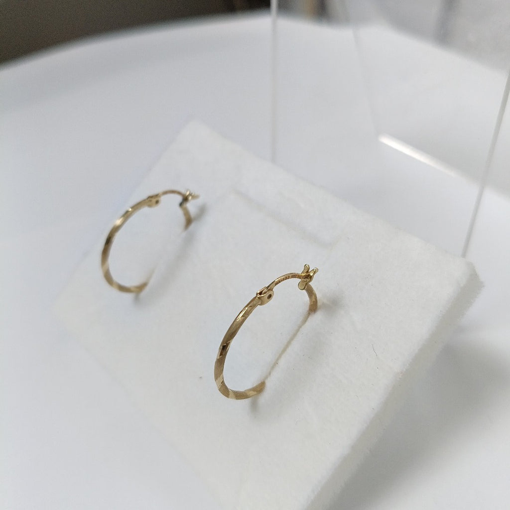 ARRACADAS PAR ORO 14 K 1,80 GRMS (SEMINUEVO)