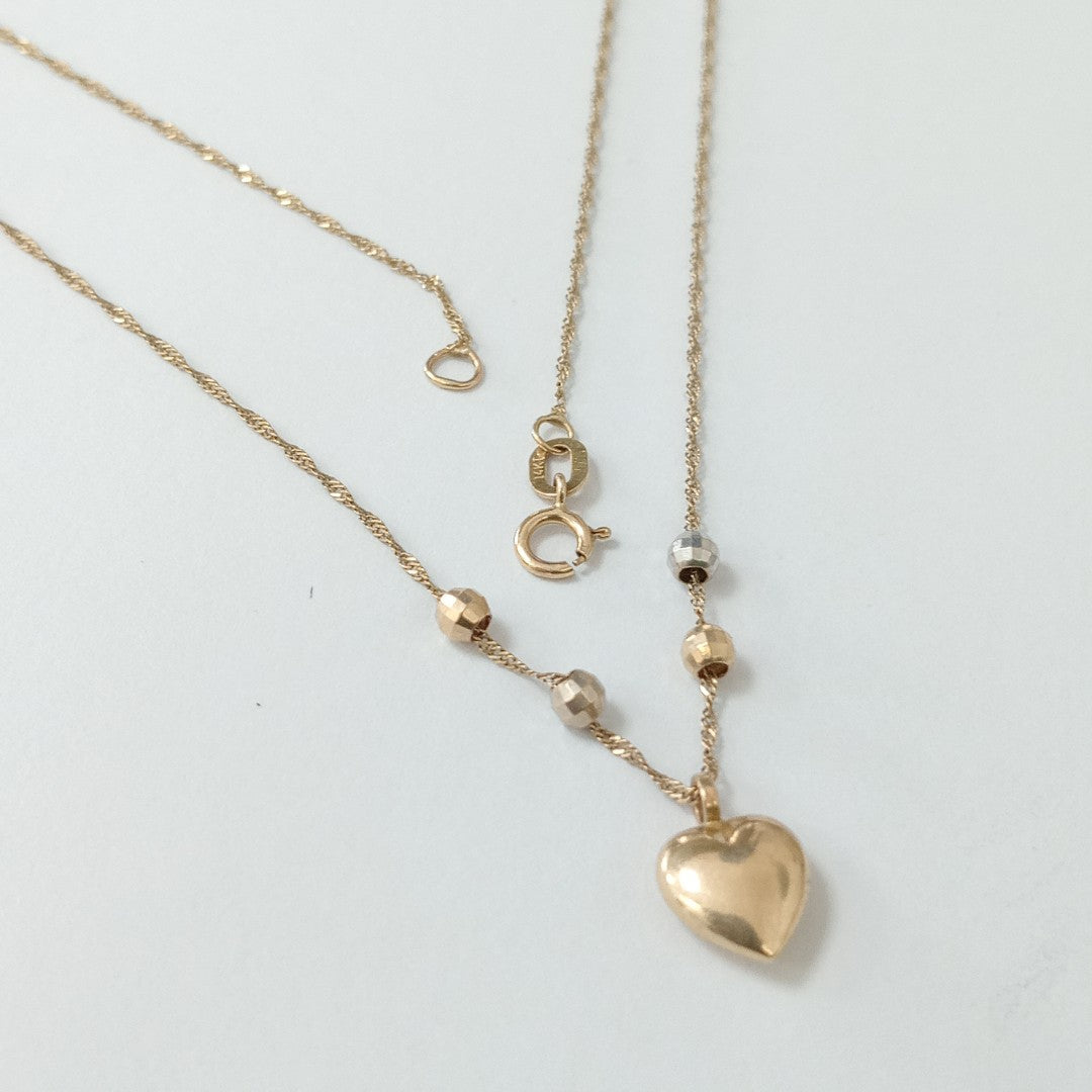 CADENA,DIJE ORO 14 K 1,40 GRMS (SEMINUEVO)