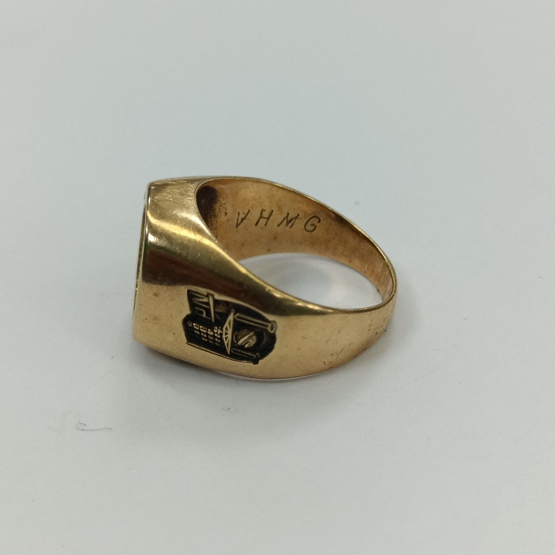 ANILLO DE GRADUACIÓN ORO 14 K 9,10 GRMS (SEMINUEVO)
