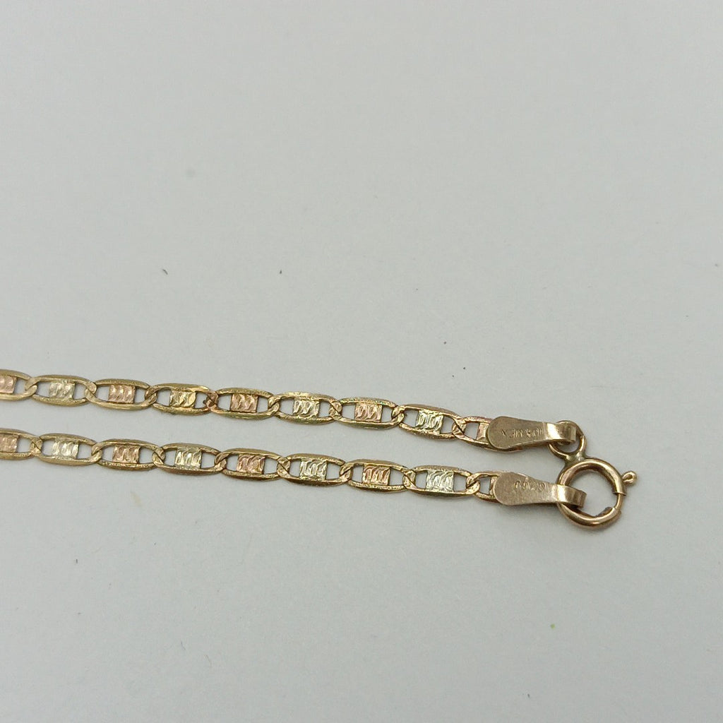 CADENA. ORO, ORO COMBINADO. 10 K 1.8 GRMS (SEMINUEVO)