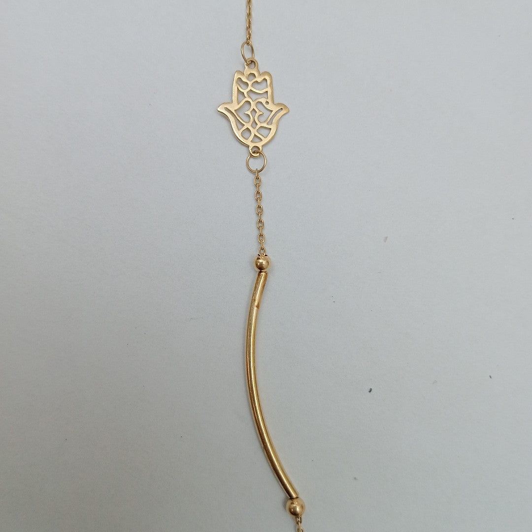 PULSERA. ORO, ORO COMBINADO. 14 K 1.5 GRMS (SEMINUEVO)