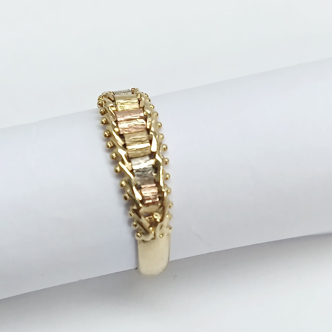ANILLITO ORO COMBINADO 14 K 3,30 GRMS (SEMINUEVO)