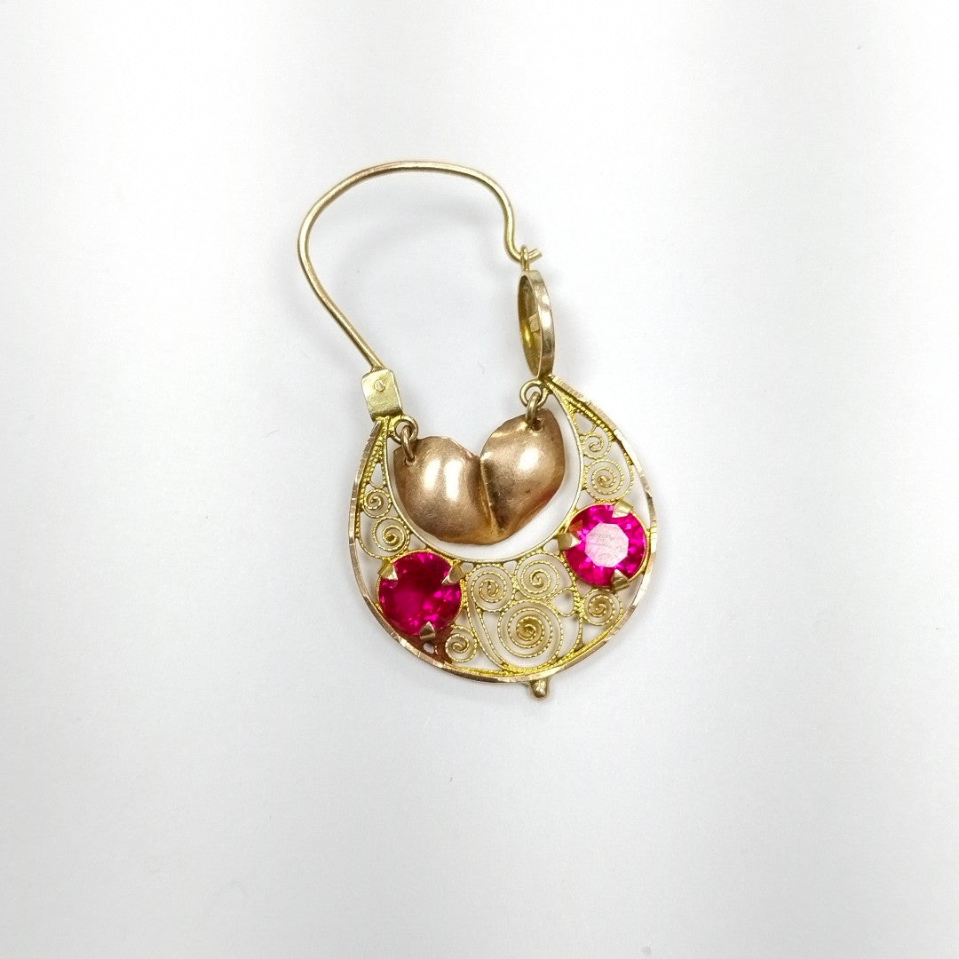 ARETES PAR ORO 10 K 5,40 GRMS (SEMINUEVO)