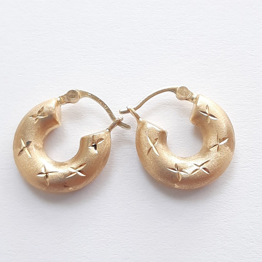 ARRACADAS PAR ORO 14 K 1,50 GRMS (SEMINUEVO)