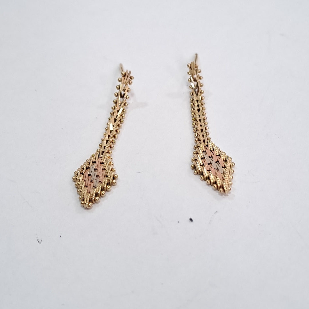 ARETES PAR ORO 14 K 3,60 GRMS (SEMINUEVO)