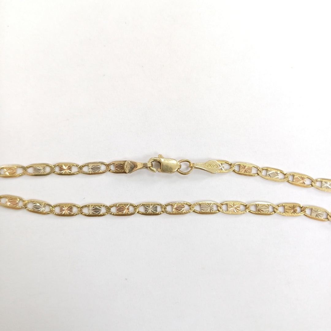CADENA ORO,RODIADO 10 K 7,90 GRMS (SEMINUEVO)
