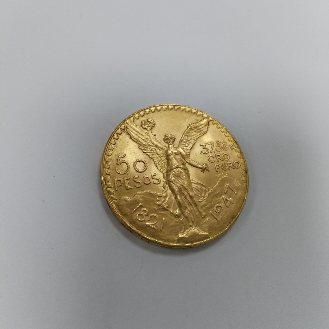 K1 41,60 GRMS - DTO. 0,00 GRMS - 21 K - AVALÚO 76003,20 * IDENTIFICACIÓN OTRO * MONEDAS PESOS 50 PESOS * MATERIALES (SEMINUEVO)