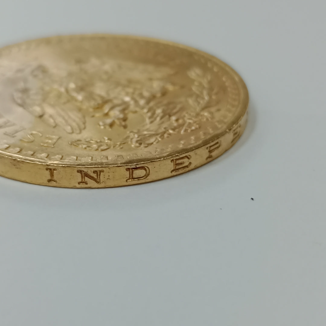 K1 41,60 GRMS - DTO. 0,00 GRMS - 21 K - AVALÚO 76003,20 * IDENTIFICACIÓN MONEDA NOMINATIVA * MATERIALES ORO * ESPECI (SEMINUEVO)