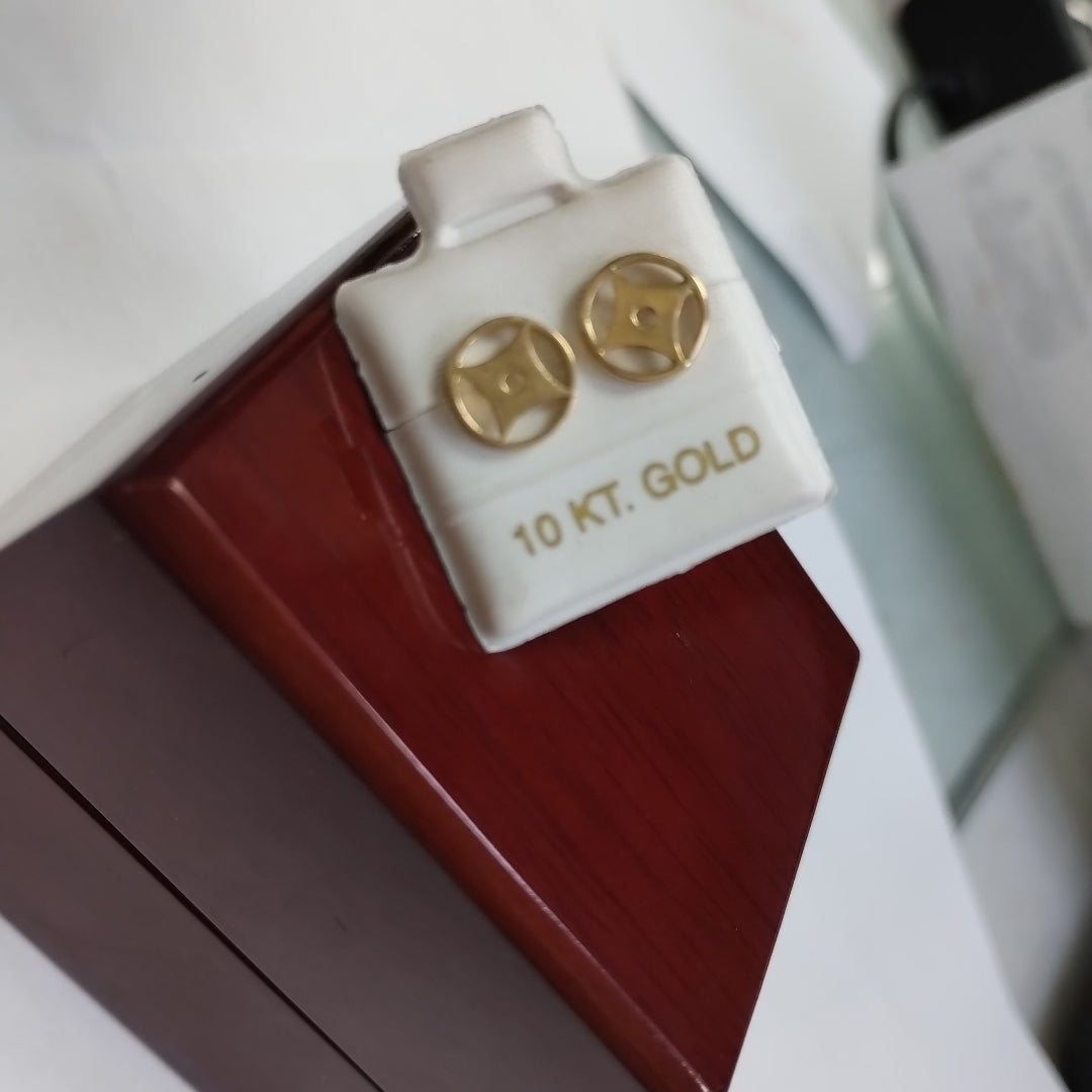 BROQUELES ORO 10K 1 (NUEVO)