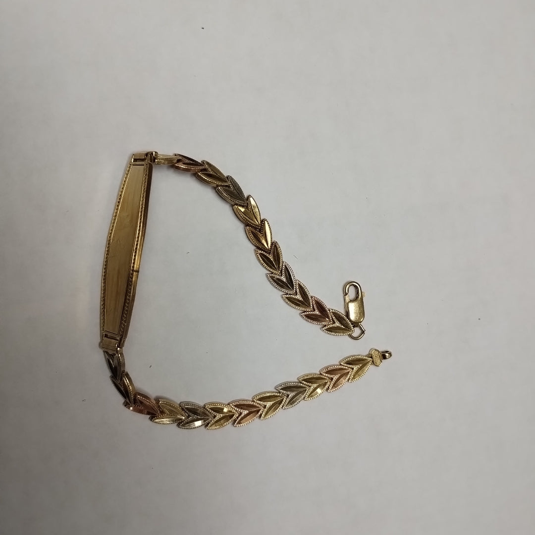 ESCLAVA. ORO, ORO BLANCO. 14 K 10.7 GRMS (SEMINUEVO)