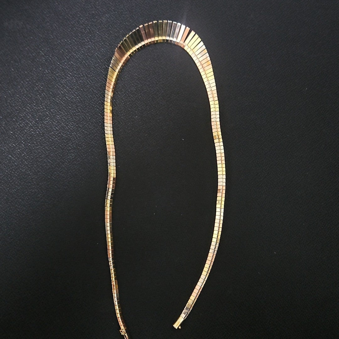GARGANTILLA. ORO COMBINADO. 14 K 28.8 GRMS (SEMINUEVO)