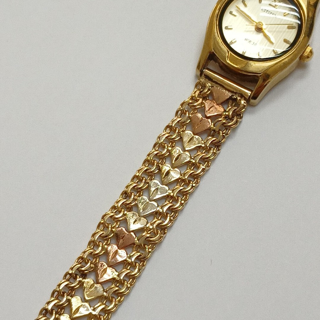 RELOJ CAJA ACERO PULSO ORO. ORO. 10 K 21.5 GRMS (SEMINUEVO)