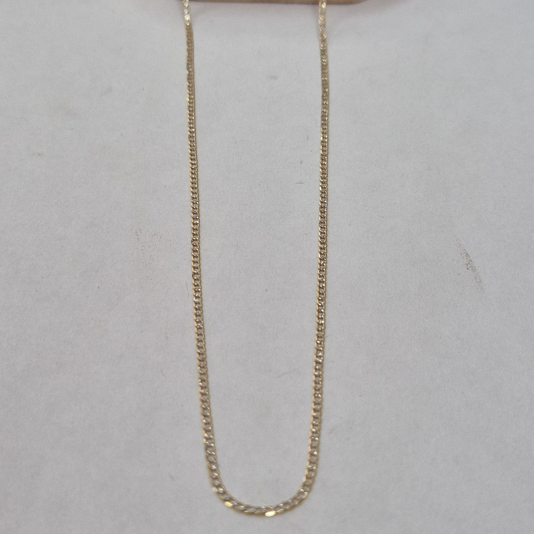 CADENAS BARBADA DIAMANTADA ORO 14K 2.2 (NUEVO)