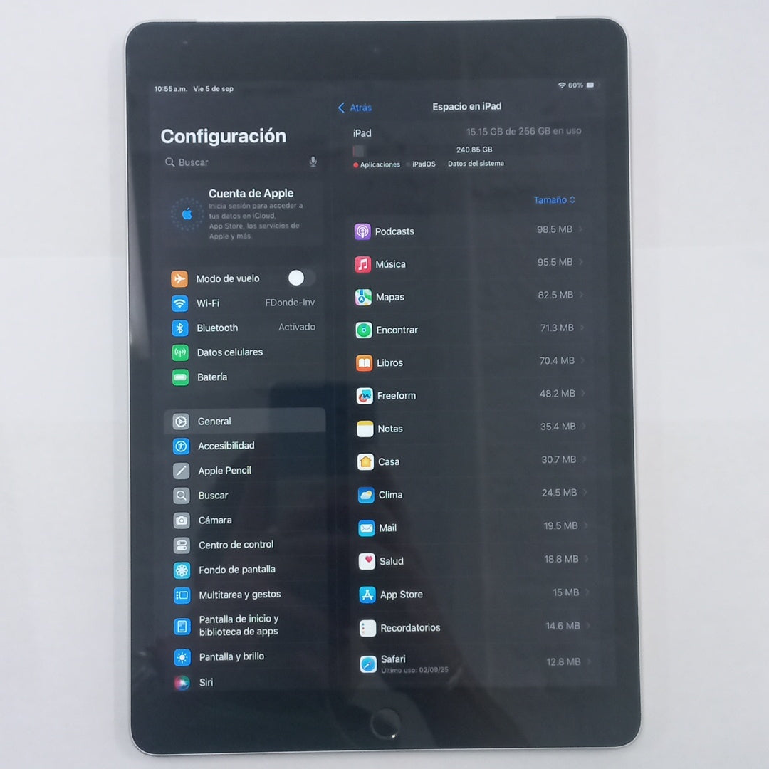 TABLETA APPLE IPAD 9 A2604 256 GB 3 GB RAM (SEMINUEVO)