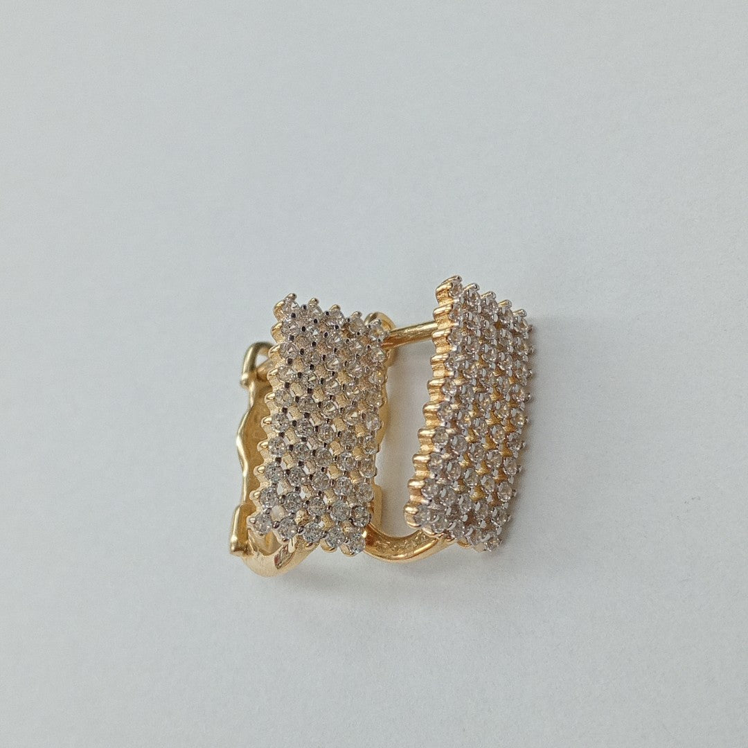 BROQUELES ORO 14K 3.2 (NUEVO)