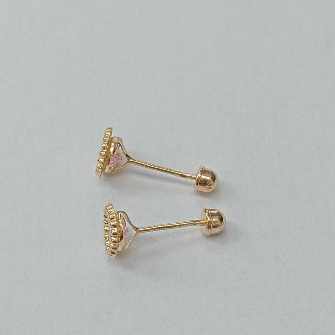 BROQUELES ORO 14K 1 (NUEVO)