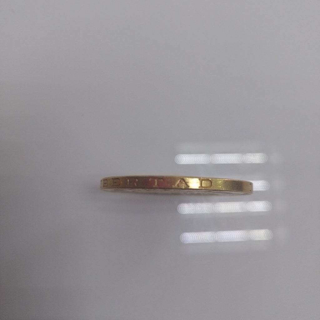 K1 41,60 GRMS - DTO. 0,00 GRMS - 21 K - AVALÚO 76003,20 * IDENTIFICACIÓN MONEDA NOMINATIVA * MONEDAS PESOS 50 PESOS (SEMINUEVO)