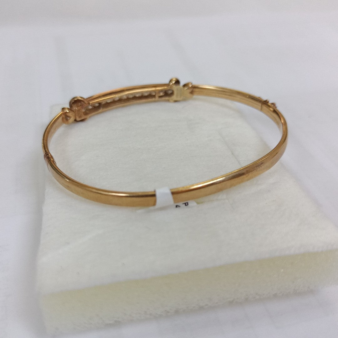 PULSERA RIGIDA ORO 14 K 9,00 GRMS (SEMINUEVO)