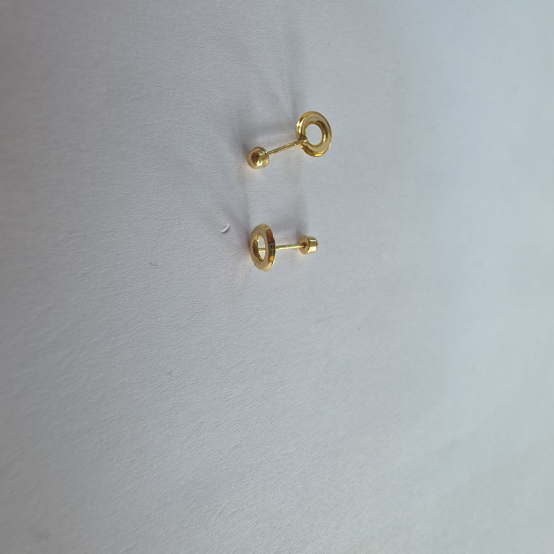 BROQUELES ORO 14K 1 (NUEVO)