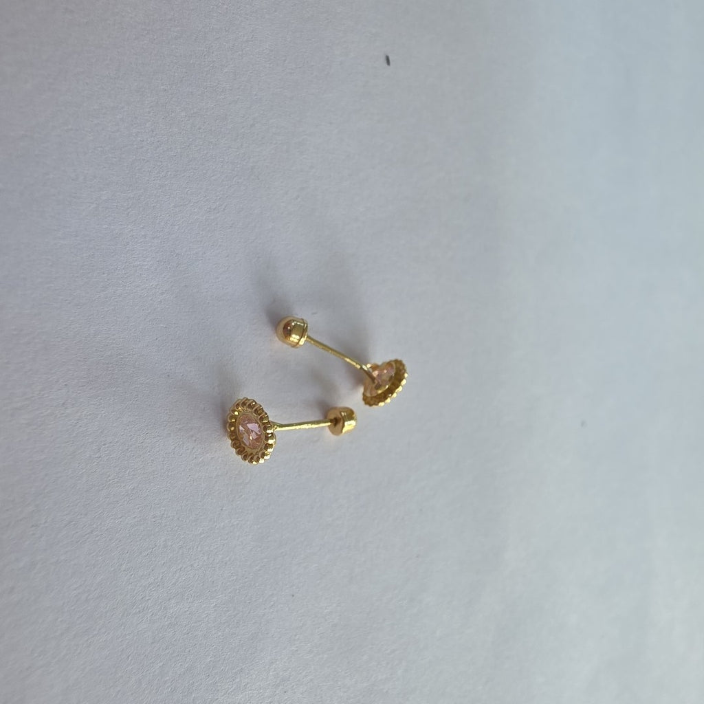 BROQUELES ORO 14K 1 (NUEVO)