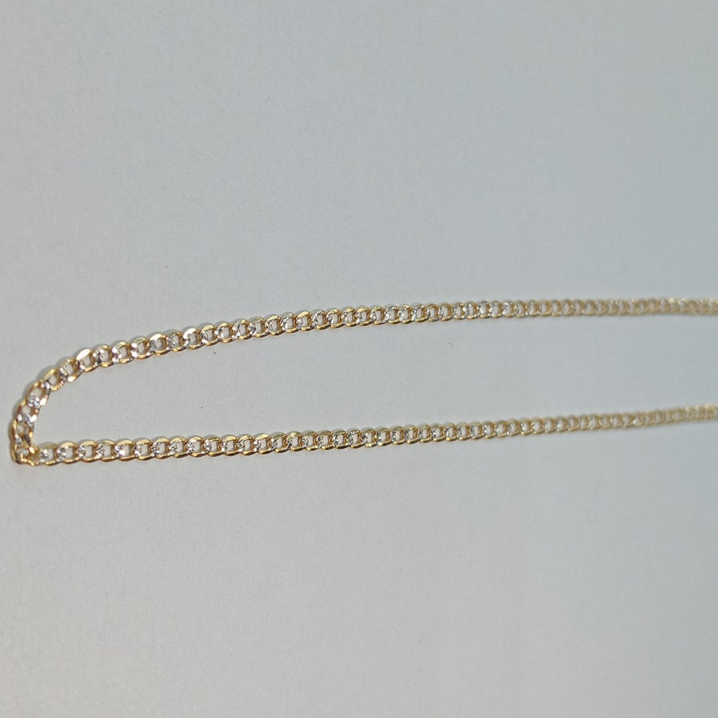 CADENAS BARBADA DIAMANTADA ORO 14K 2.1 (NUEVO)