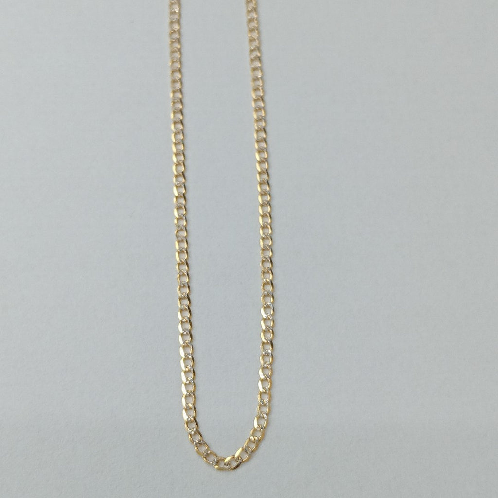 CADENAS BARBADA DIAMANTADA ORO 14K 1.9 (NUEVO)