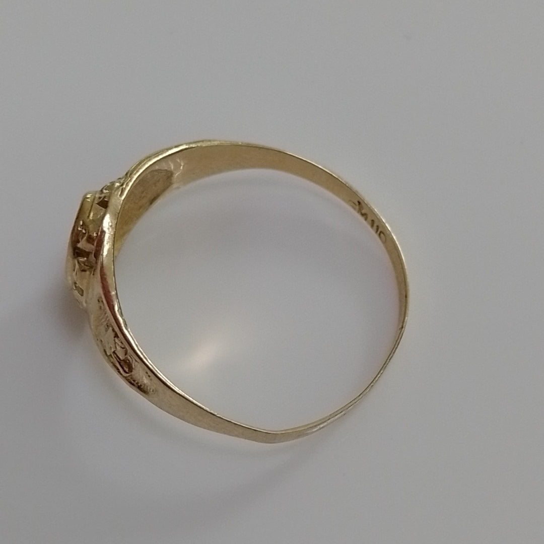 ANILLO DE GRADUACIÓN ORO 10 K 1,70 GRMS (SEMINUEVO)