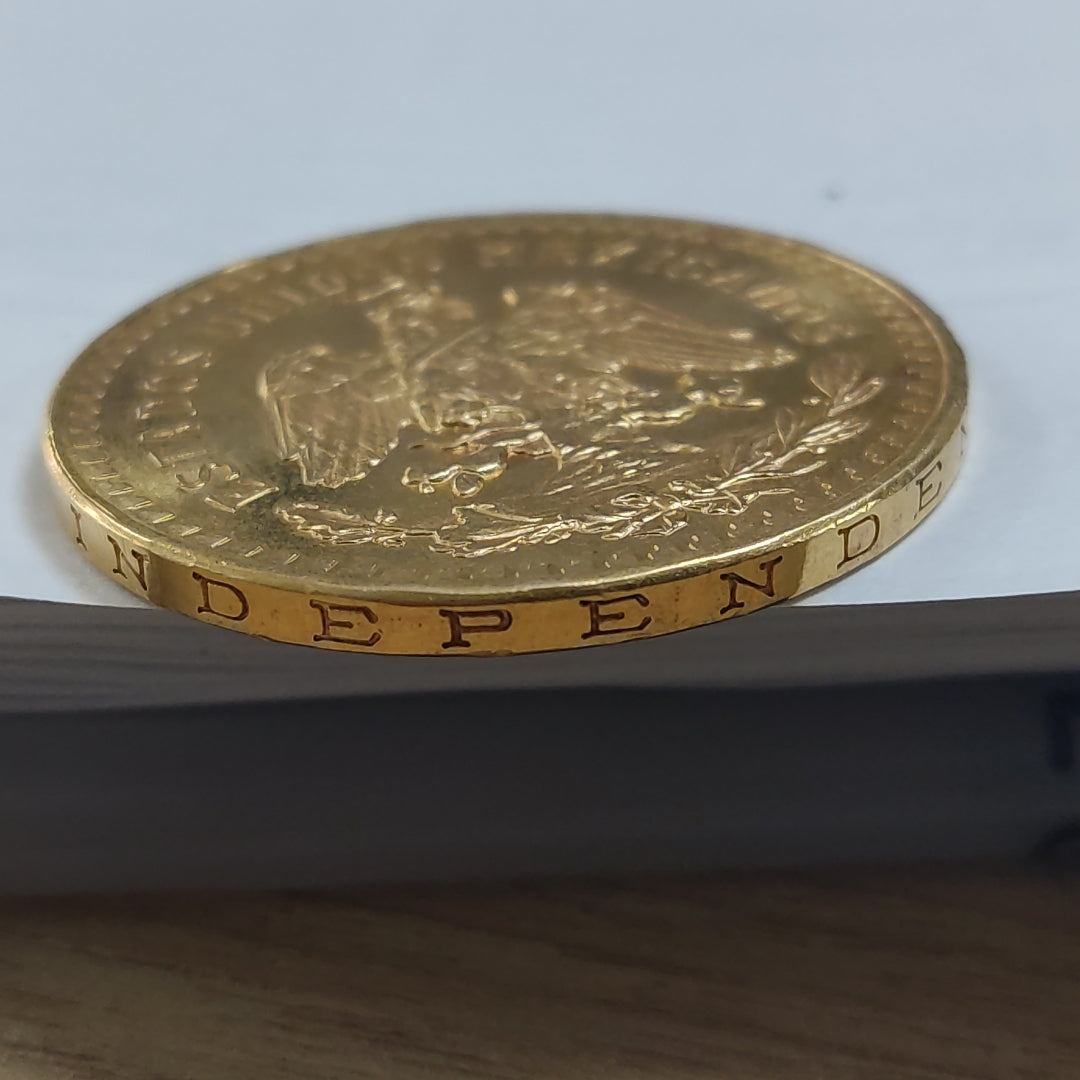 K1 41,60 GRMS - DTO. 0,00 GRMS - 21 K - AVALÚO 75894,21 * IDENTIFICACIÓN MONEDA NOMINATIVA * MONEDAS PESOS 50 PESOS (SEMINUEVO)