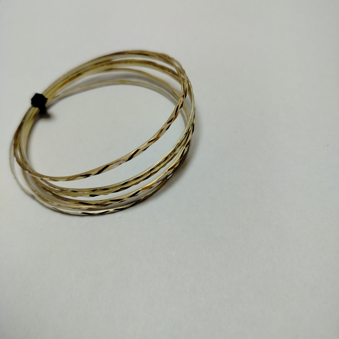 SEMANARIO DE PULSERAS. ORO. 14 K 19.6 GRMS (SEMINUEVO)