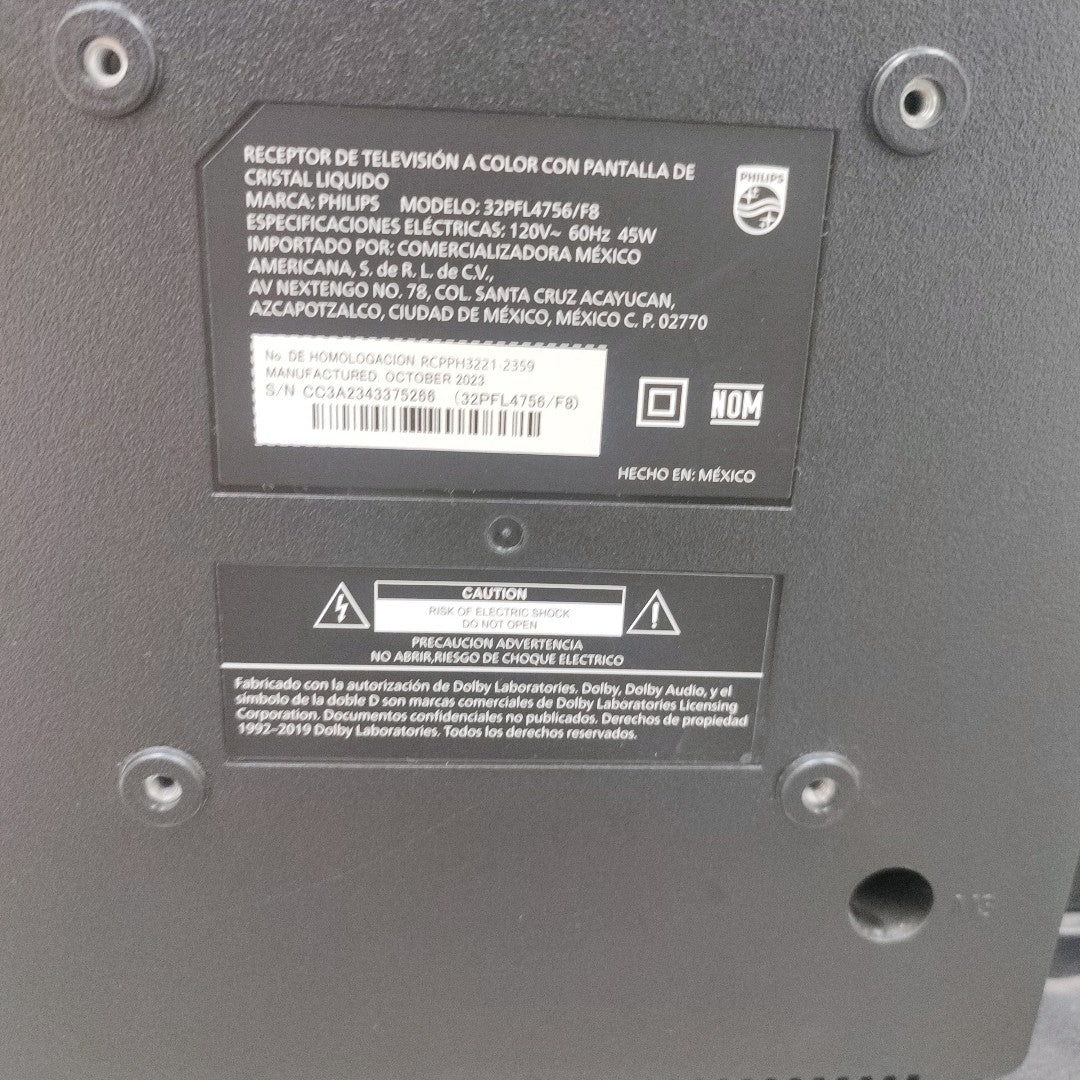 PANTALLA PHILIPS 32PFL4756/F8 (2023) 32" LED (SEMINUEVO)