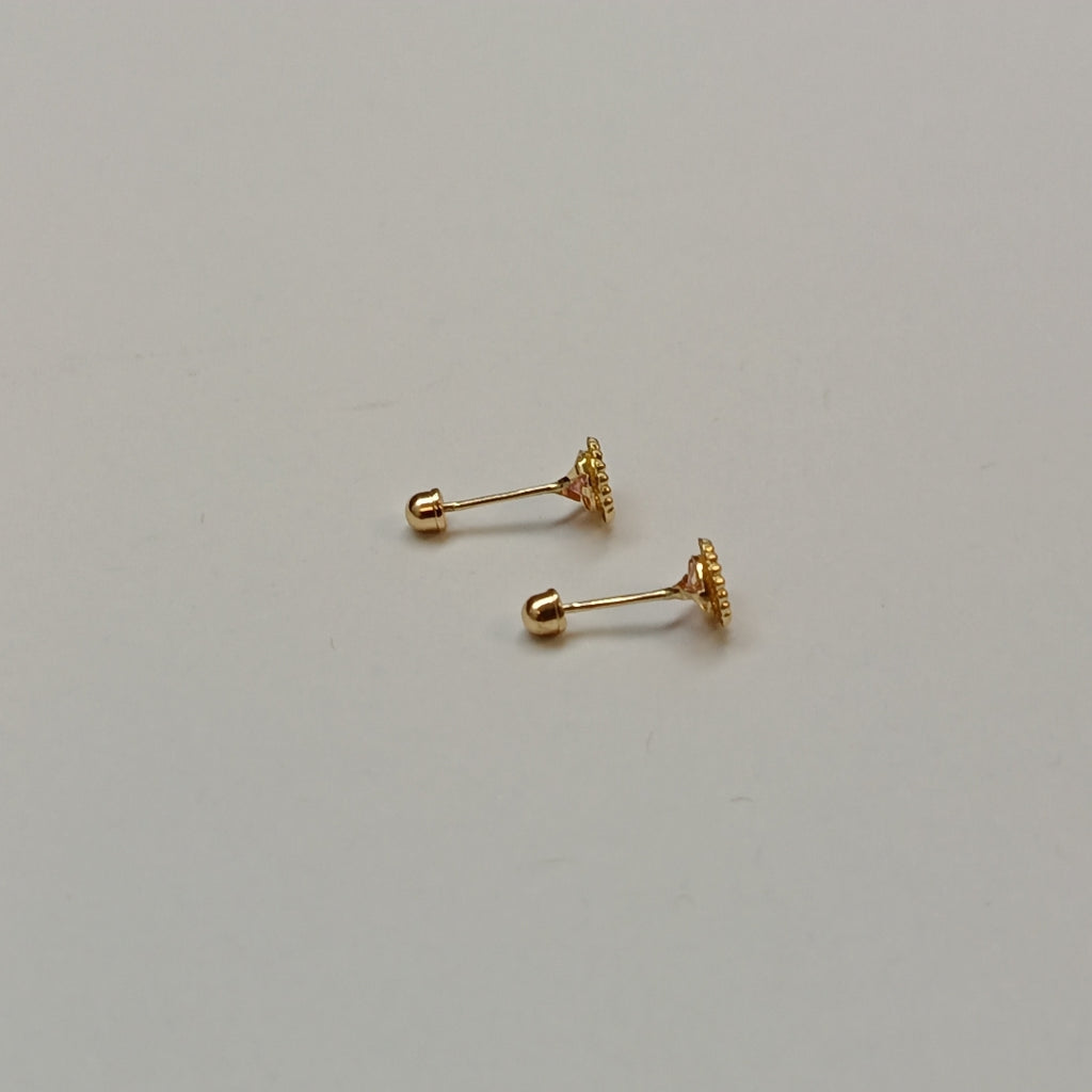 BROQUELES ORO 14K 1 (NUEVO)