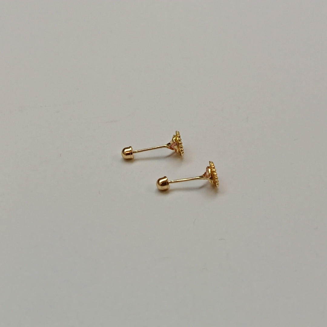 BROQUELES ORO 14K 1 (NUEVO)