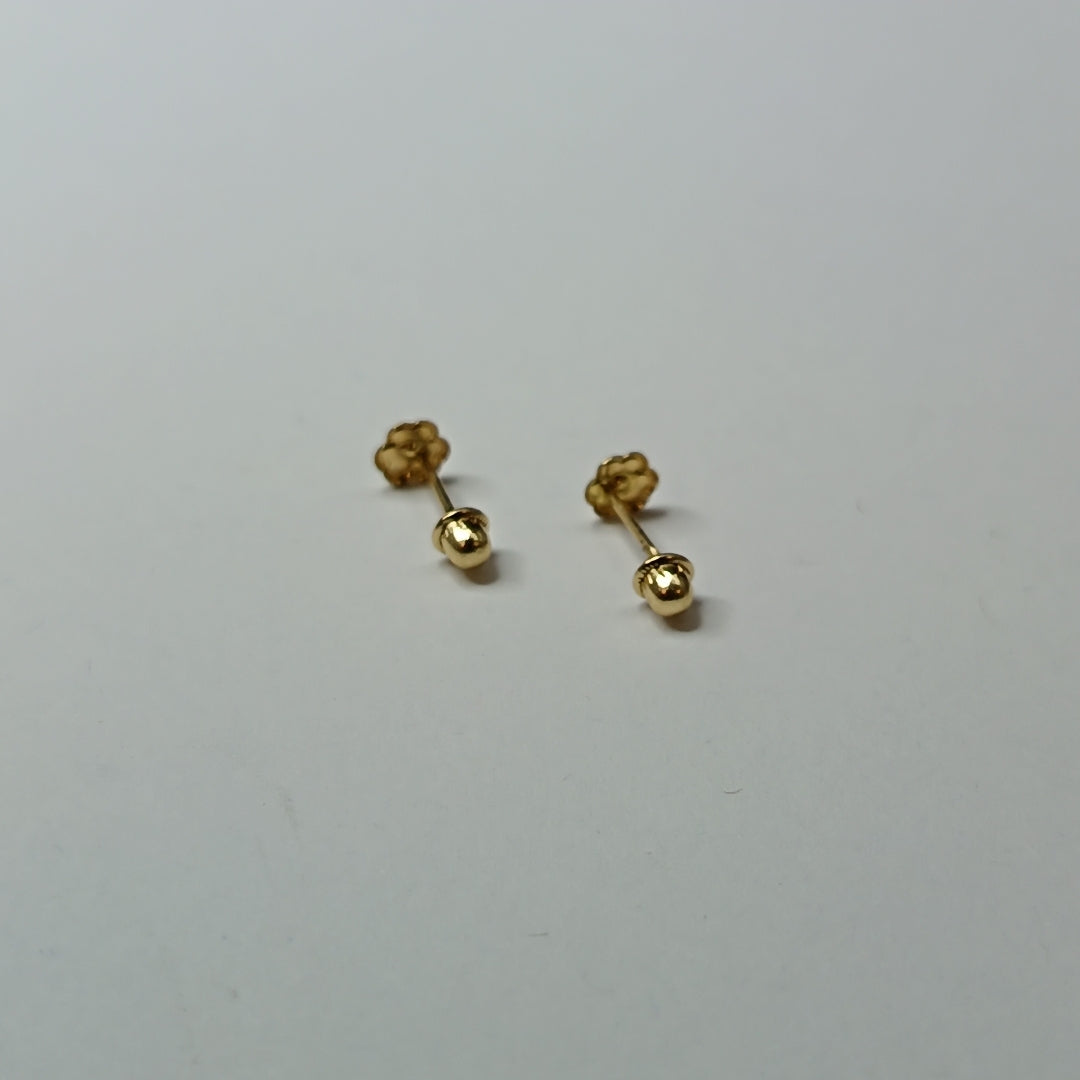 BROQUELES ORO 14K 1 (NUEVO)
