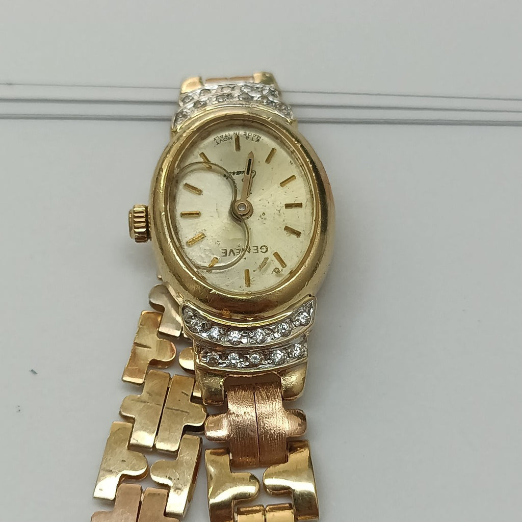 RELOJ CAJA Y PULSO ORO. ORO. 14 K 21.7 GRMS (SEMINUEVO)