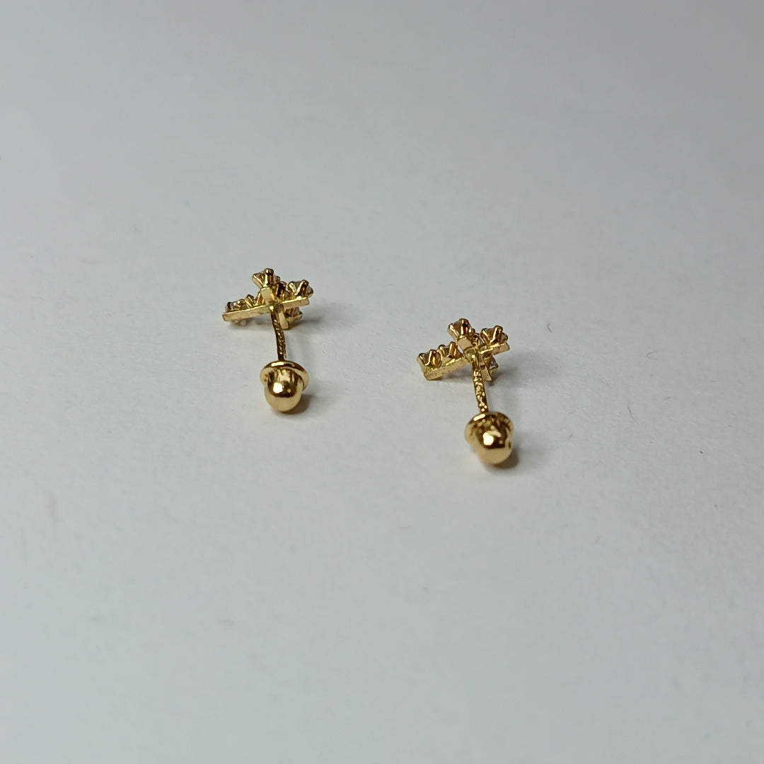 BROQUELES ORO 14K 1 (NUEVO)