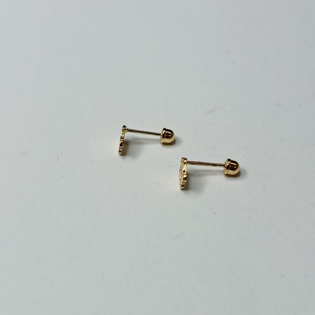 BROQUELES ORO 14K 1 (NUEVO)