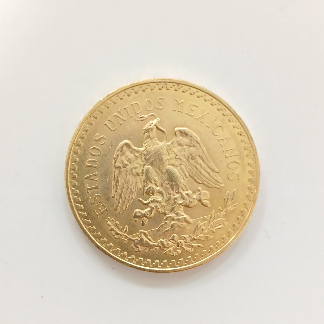 K1 41,60 GRMS - DTO. 0,00 GRMS - 21 K - AVALÚO 76377,60 * IDENTIFICACIÓN MONEDA NOMINATIVA * MONEDAS PESOS 50 PESOS (SEMINUEVO)