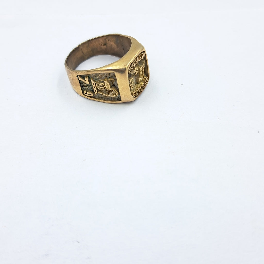 ANILLO DE GRADUACIÓN. ORO. 10 K 11.5 GRMS (SEMINUEVO)
