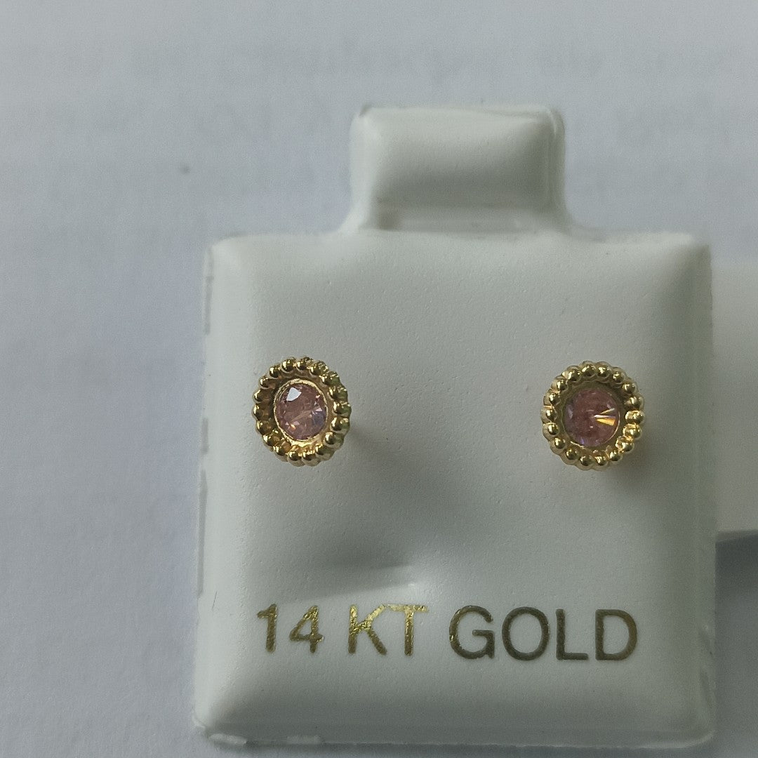 BROQUELES ORO 14K 1 (NUEVO)