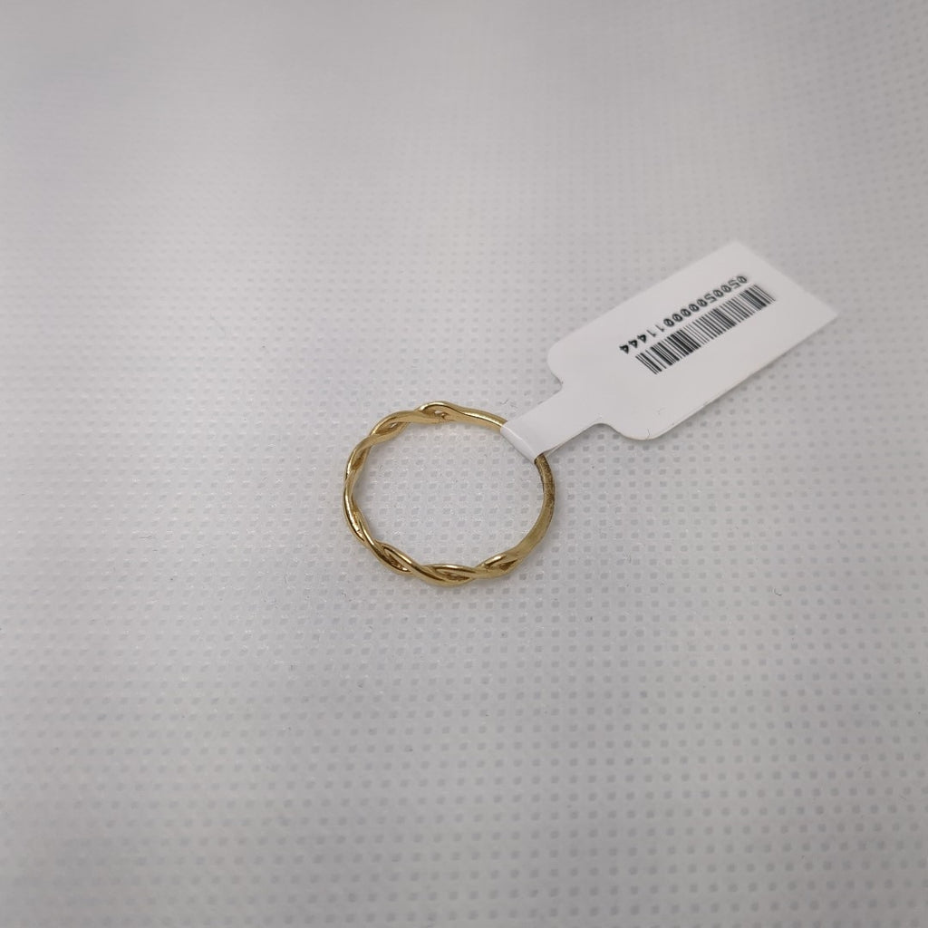 10158AND00070B2416 FRD11 ANILLO TRENZADO DELGADO ORO 14K 1.3GRS (NUEVO)