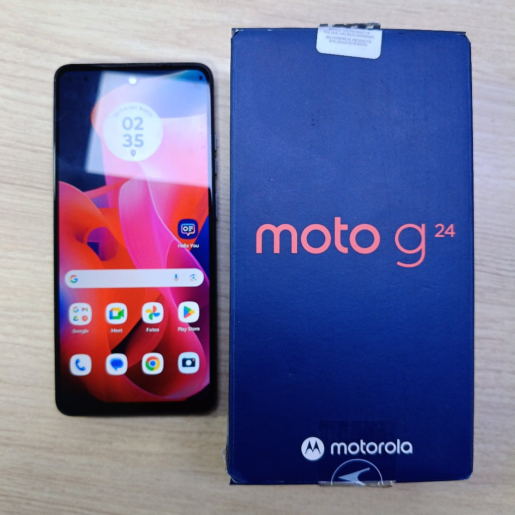 CELULAR MOTOROLA MOTO G24 XT2423-1 (2024) 128 GB 4 GB RAM (SEMINUEVO)