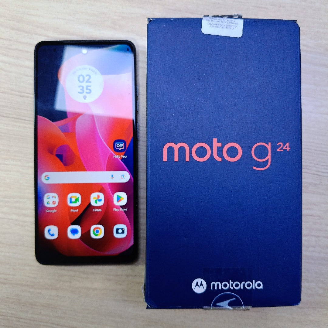 CELULAR MOTOROLA MOTO G24 XT2423-1 (2024) 128 GB 4 GB RAM (SEMINUEVO)
