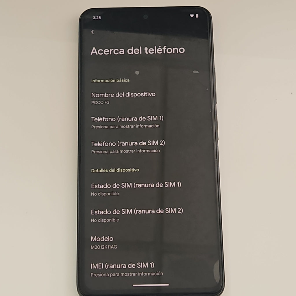 CELULAR XIAOMI POCO F3 M2012K11AG 256 GB 8 GB RAM (SEMINUEVO)