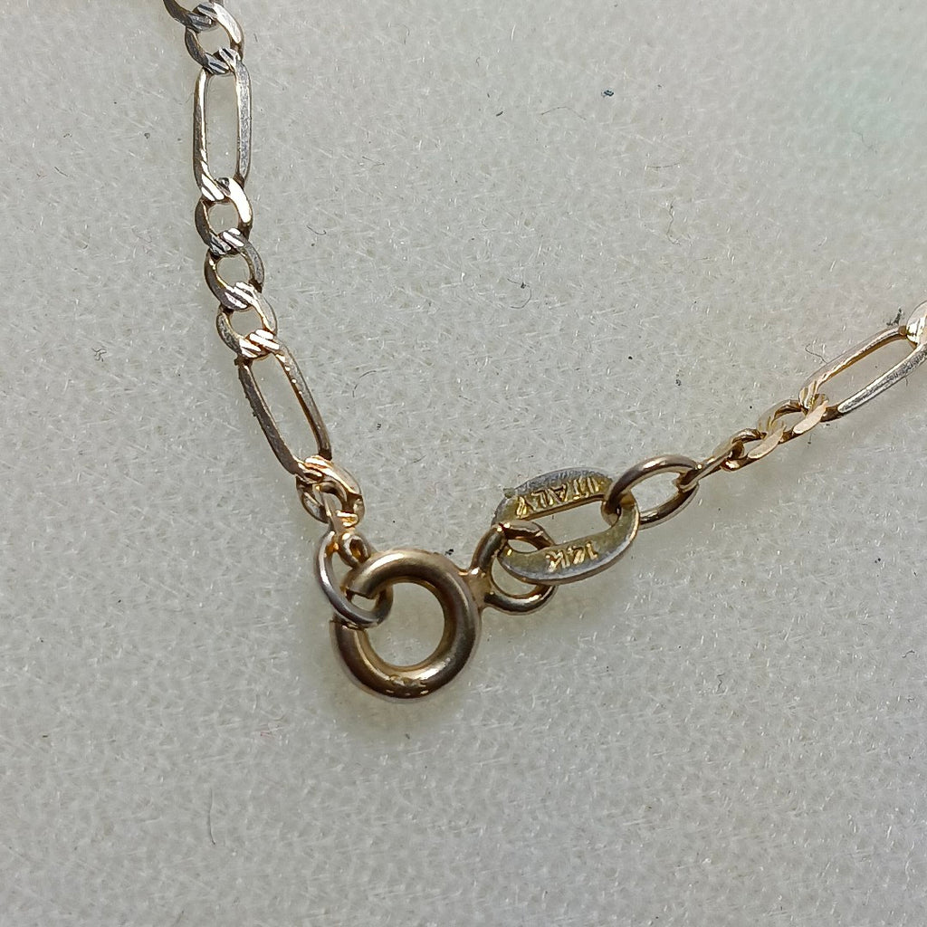 CADENA. ORO BLANCO. 14 K 2.8 GRMS (SEMINUEVO)