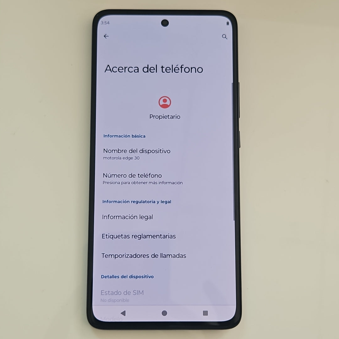 CELULAR MOTOROLA MOTO EDGE 30 XT2203-1 128 GB 8 GB RAM (SEMINUEVO)