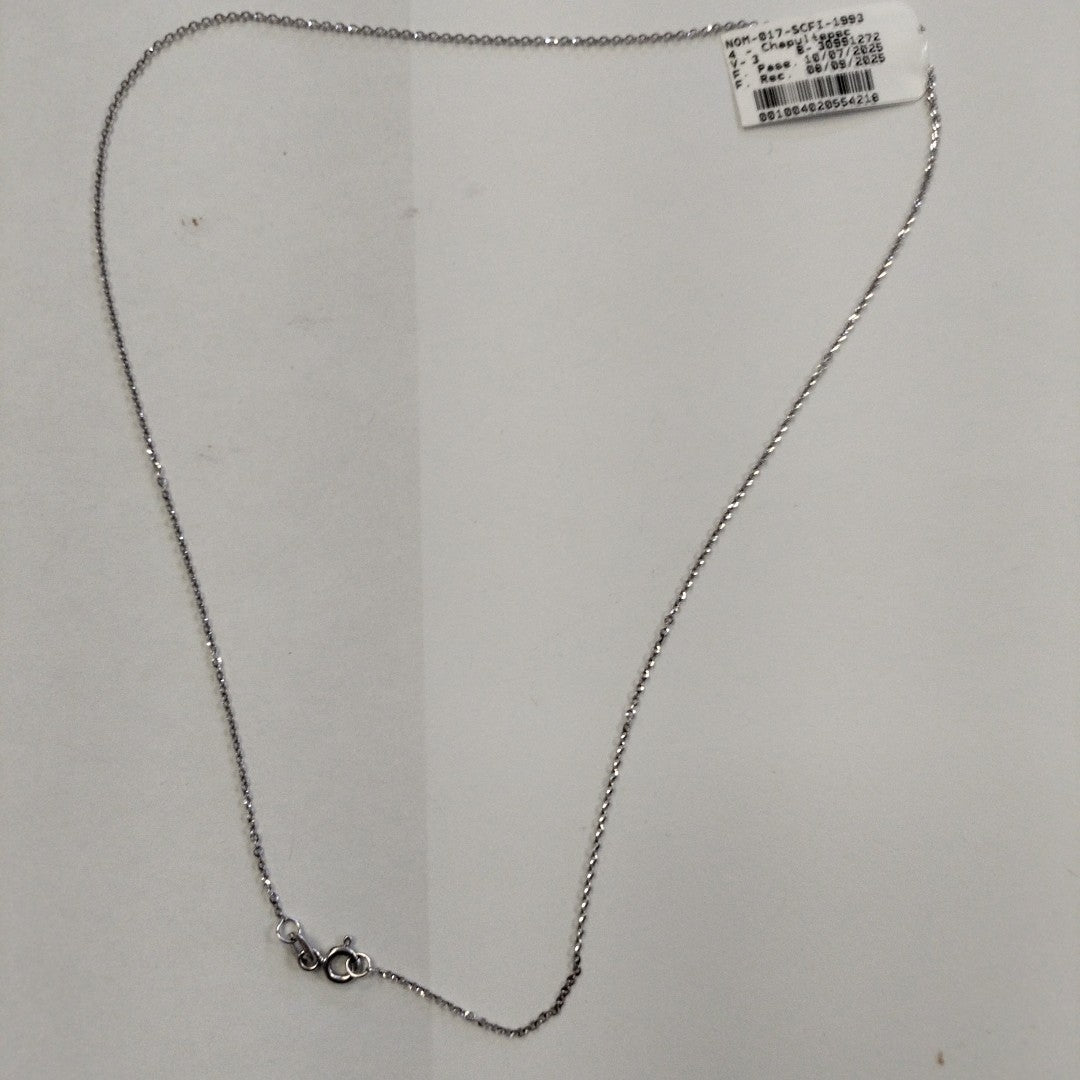 CADENA ORO BLANCO 14 K 1,30 GRMS (SEMINUEVO)
