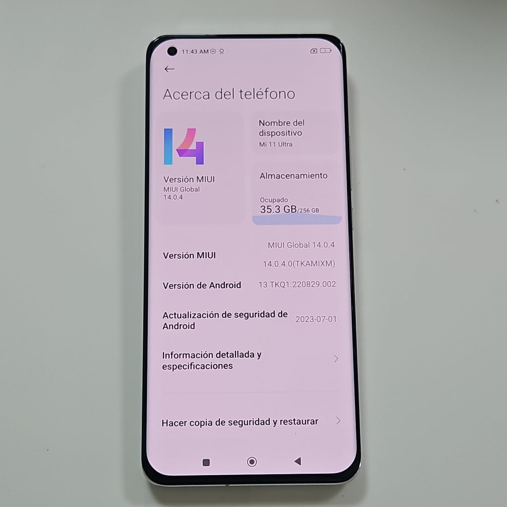 CELULAR XIAOMI MI 11 ULTRA M2102K1G (2021) 256 GB 12 GB RAM